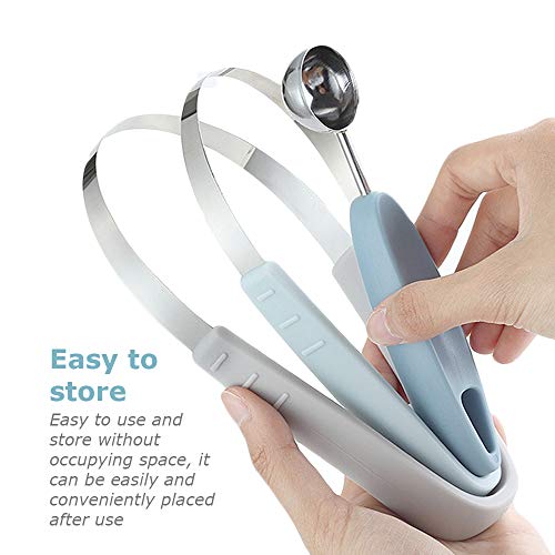 Melon Baller And Fruit Scoop Set 4 Pcs Stainless Fruit Carving Kitchen Utensil Kit Watermelon Cantaloupe Scooper Fruit Carving Knife With Unique Box Packaging #TOP2