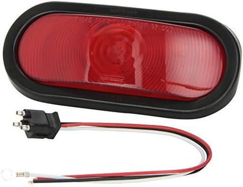 Optronics ST70RK ST-70 Red Series 6 Oval Stop/Turn/Tail Light by Optronics