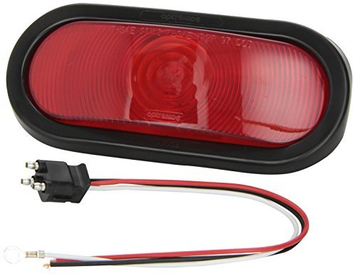 Optronics ST70RK ST-70 Red Series 6 Oval Stop/Turn/Tail Light by Optronics