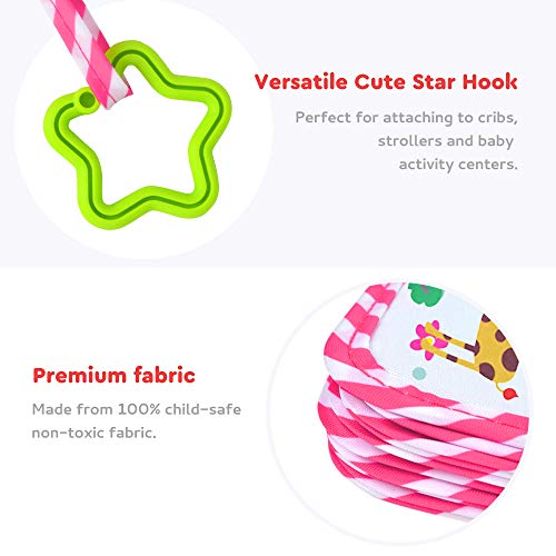 Vnom Baby Photo Album Soft Cloth Photo Book First Year Memory Album Shower Gift For Babies Newborns Toddlers & Kids,Holds 4X6 Inch Photos. (Pink) #TOP4