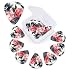 Peonies Spring print Guitar Picks 12 Pack Personalized Guitar Picks with Storage Box Guitar Accessories for Ukulele Electric Acoustic Guitars Bass