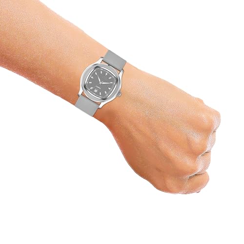 Image of styledose Minimalist dial Softest Adjustable Silicon Belt Quartz Analog Date Display Wrist Watch for Men