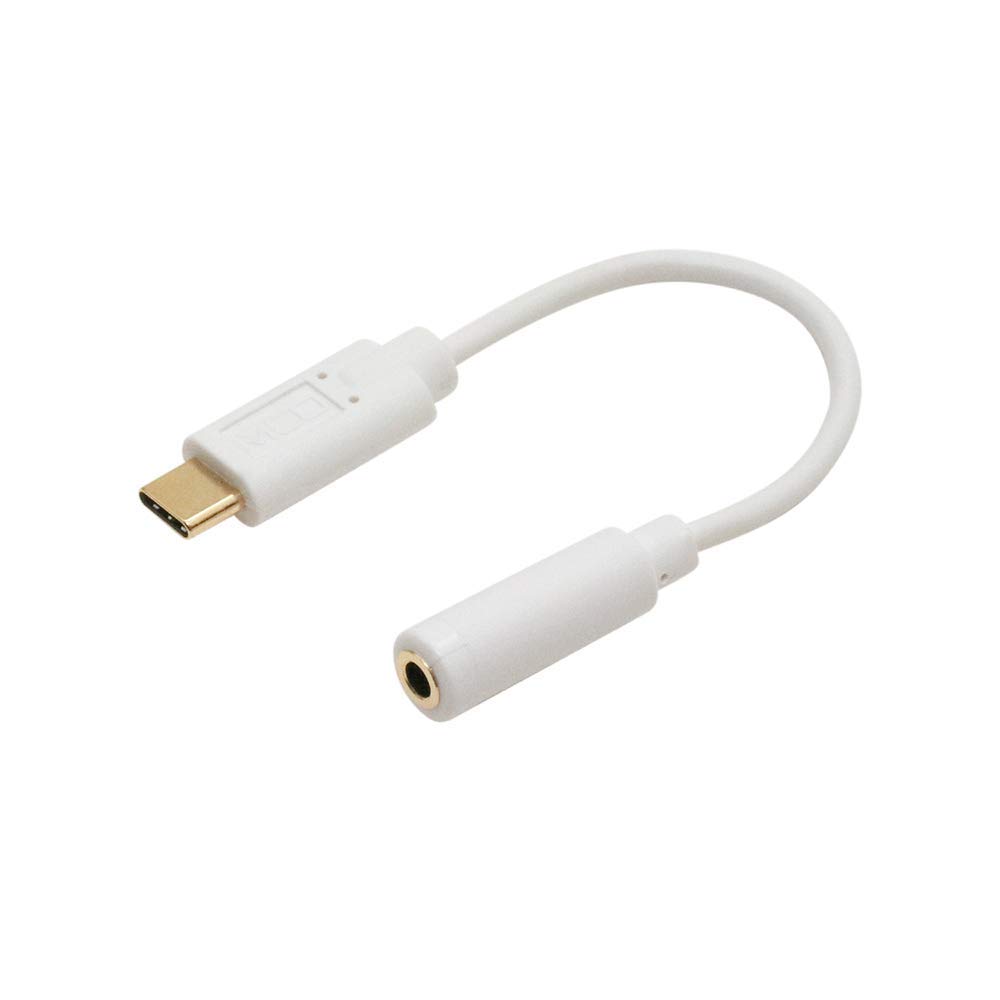Miyoshi SAD-CE04/WH MCO USB Type-C Audio Converter Cable with Built-in DAC Type, White