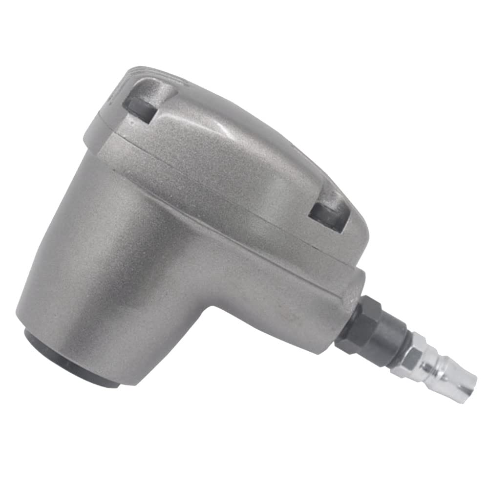 Martillo neumático de mano, martillo de palma de aire, 6 puntas de dureza diferentes, juego gris para tira de goma de acero de plástico