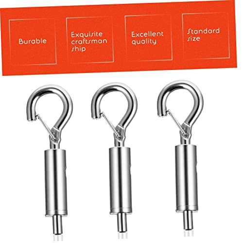 Healeved 12pcs Cable Guide Turnbuckle Wire Rope Turn Buckle for Suspensions Eye Turnbuckle Hooks Ceiling Hooks Heavy Duty miniatura 5