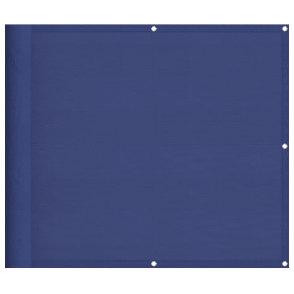 vidaXL Balkon Sichtschutz, Balkonbespannung mit Ösen Seil, Wasserfeste Balkonabdeckung, Balkonverkleidung für Balkon Terrasse, 90x800cm Blau 100% Polyester-Oxford