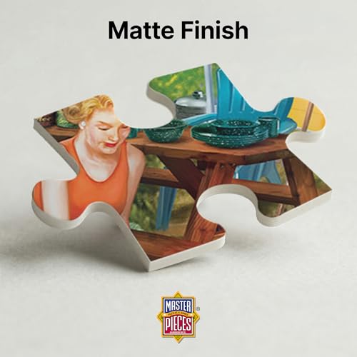 MasterPieces - Rompecabezas de 300 piezas, gran tamaño, piezas EZ Grip, Leisure Lake, Tema Camping miniatura 5