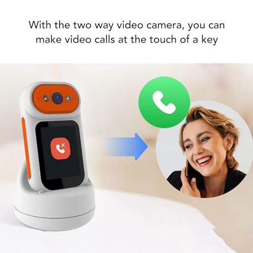 Image of Bewinner 1080P HD Two-Way Video Camera, 350 Rotating Security Cam with Gesture Zoom, Smart Motion Detection for Home Elderly Baby Pets, One Touch Calling 2000mAh Battery up to 128GB