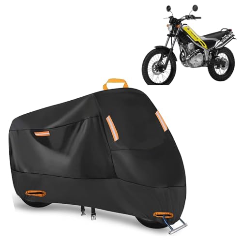 バイクカバー に適用 ヤマハ トリッカー 防水 防塵 UVカット 盗難防止ロック穴付き 大型バイクカバー 耐久性 アウトドア対応 雨風雪保護 厚手 山岳・ロードバイク適応