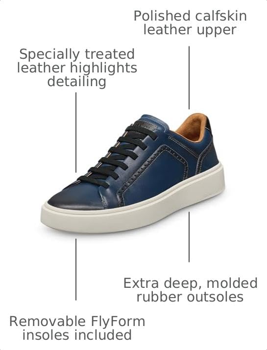 Image of Allen Edmonds Men's Oliver Leather Sneakers | Casual Shoes