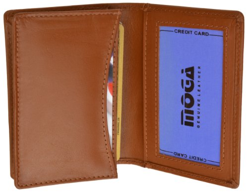 Credit Card Holder Id Window Wallet Moga #90070 (Tan)2