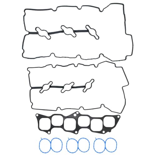 Image of Engine Valve Cover Gasket Set Compatible with Hyundai Kia Vehicle Azera Entourage Santa Fe Sonata Veracruz for Amanti Sedona Sorento 3.3L 3.8L V6 2006-2011 Replace# VS 50750 R VS50750R