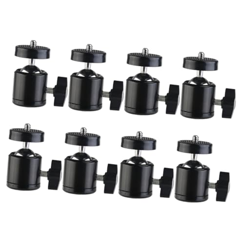 Generic Universal Camera Tripod Mount Ball Head 360° Swivel 1/4 Screw Metal Construction for Live Stream
