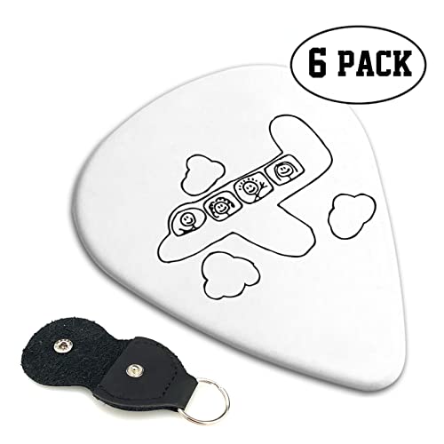 ASDTEHCY Lot de 6 médiators en celluloïd pour guitare électrique acoustique basse ou ukulélé - Les Beatles, Paul McCartney, John Lennon, RIngo Starr, George Harrison ASDTEHCY Lot de 6 médiators en celluloïd pour guitare électrique acoustique basse ou ukulélé – Image 5