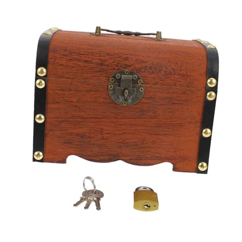 Holibanna Almacenamiento Decorativa Cerradura Vintage Para Monedas y Organizador De Mesa