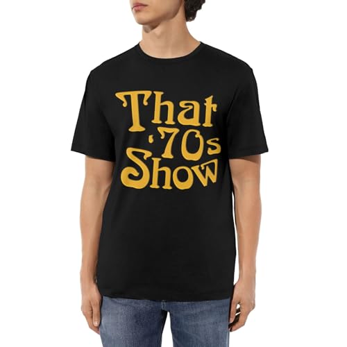 Mans Crew-Neck T Shirts for That TV 70s Show T Shirt,Comfortable 70s Fashion Short Sleeve Tee2
