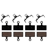 ZEHYDDM Pastillas de Freno 4 Pares de Bicicletas de montaña Pad de Freno Discos de Bicicleta Pastillas de Freno/Ajuste para Shimano M988 M985 XT/TR M785 / SLX M666 M675 / Deore M615 / Alfine S700