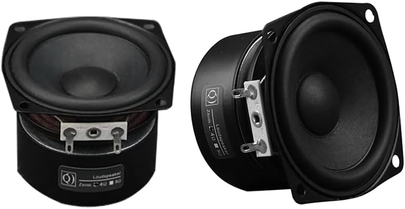 2.5 Inch 4 Ohm 8ohm Full Frequency Amplifier Speaker HiFi High Sensitivity Home Audio 15W Speaker (Color : Black-8ohm)