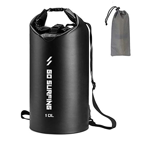 Anself 5L / 10L / 20L PVC à prova d 'água saco seco rolo superior saco seco para camping caminhadas