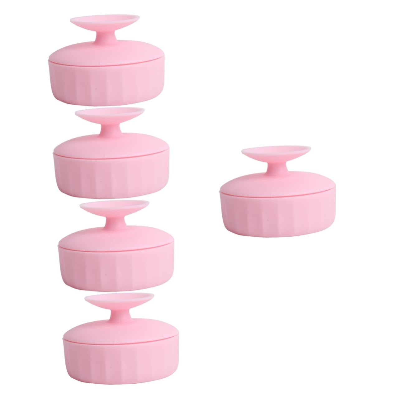 ABOOFAN 5 Pièces Boîte de nettoyage de brosse de maquillage brosse nettoyante outil de maquillage fournitures propres nettoyants pour pinceaux de maquillage sèche-pinceaux de maquillage