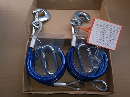 image for DLLRV Trailer Safety Chains Cables 68 inch for Towing Bar，12000 Lbs 