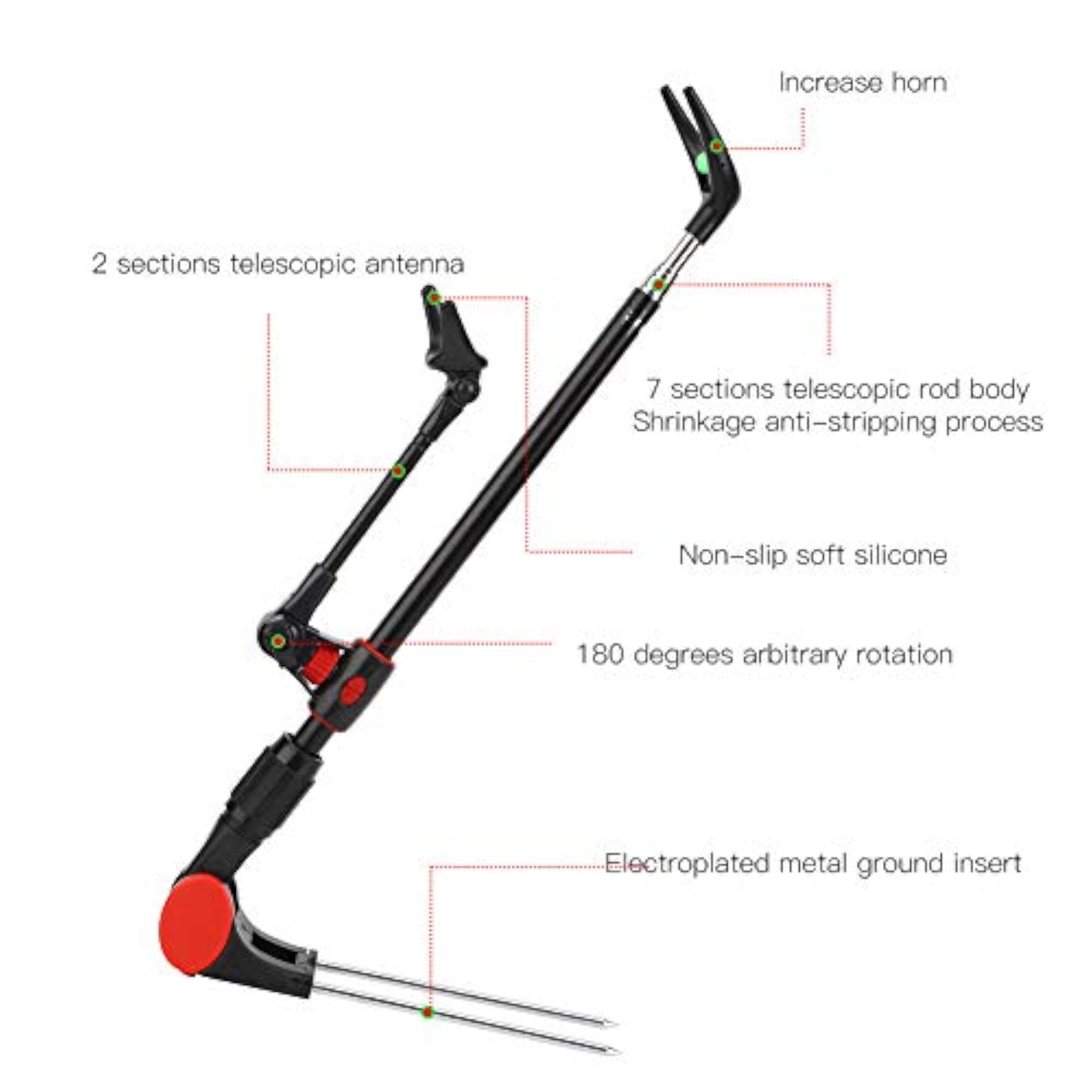 Durable Adjustable Fishing Rod Bracket, Stainless Steel Support