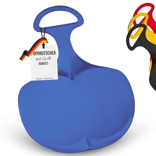 Lenkschlitten für Kinder & Erwachsene - robuster Poporutscher mit Griff -...