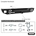OEDRO Front & Rear Bumper Compatible for 1987-2006 Jeep Wrangler TJ & LJ & YJ, Rock Crawler Bumper w/Winch Plate Mounting & LED Lights & Hitch Receiver Full Width Off Road