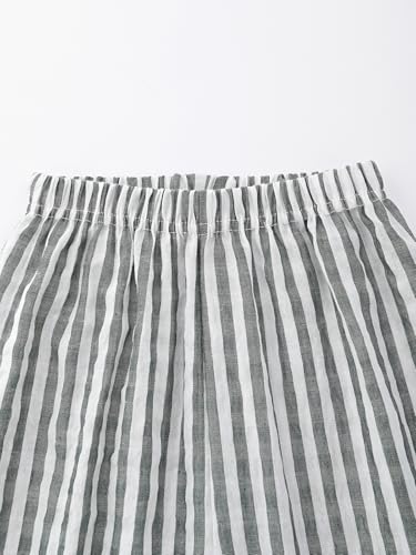 Image of BINIDUCKLING Toddler Pull Up Loose Gingham Girls Pants
