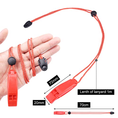 4Pack-Emergency-Whistle-with-Adjustable-Reflective-Lanyard-Shrill-Loud-Rescue-Whistles-for-Outdoor-Survival-Hiking-Camping-Hunting-Fishing-Boat-Kayak-Life-Vest-Jacket-Boating-Rescue-Signaling-Black