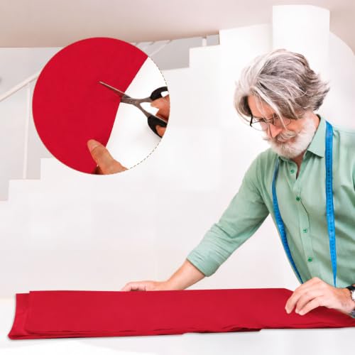 Image of 100% Cotton Fabric, 63 Inch X 1 Yard Red Fabric by The Yard