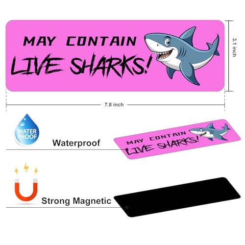 Image of 10 PCS Funny Prank Magnet Bumper Sticker, Adults Pranks Magnetic Sign for Vehicle Truck Car Reusable Magnet Sticker for Fridge Hilarious Joke Gift