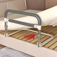 NJUN Bed Rails for Elderly Adults - Foldable Safety Bed Rail Guard, Assist Grab Bar for Adjustable/Electric/Hospital Beds, Portable Bed Rail for Adults, Double Bed, Both Sides, Supports 330lb