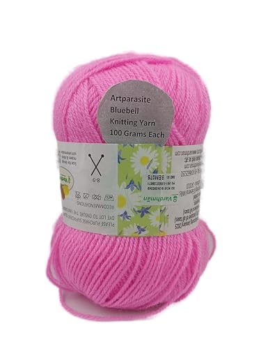 Image of 1 Pieces Blue Bell Wool, 100 gm Each Thick Yarn Best Used with Knitting Crochet Needles Wool Yarn for Knitting Needle Acrylic Thread Knitting Yarn Dark Pink