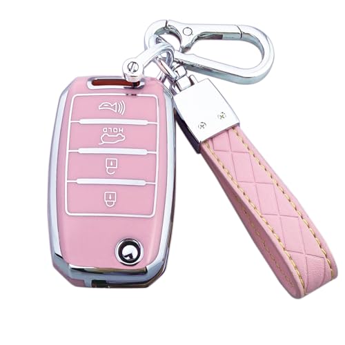 Coque de clé Kia Picanto Sorento Sportage rose voiture
