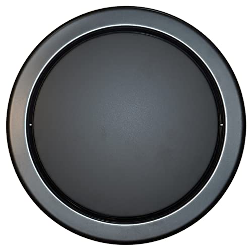 KLEN Couvercle Poubelle Intégré inox pour cuisine et sdb, Résistant aux Graisses, Anti-Rayures, Design. Finition Noir - Black.