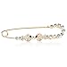 Tagoo Kiss Fish Animal Brooch Pin Jewelry Gold Plated Swarovski Crystal