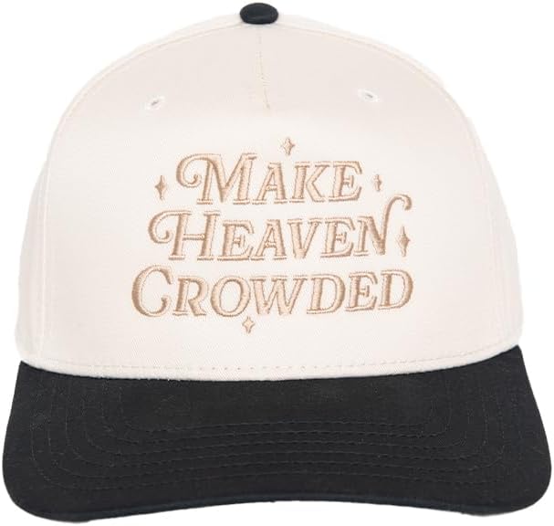 KATYDID Make Heaven Crowded Vintage Hat - Two-Toned Trucker Hat - Embroidered Vintage Baseball Cap - Women’s Snapback