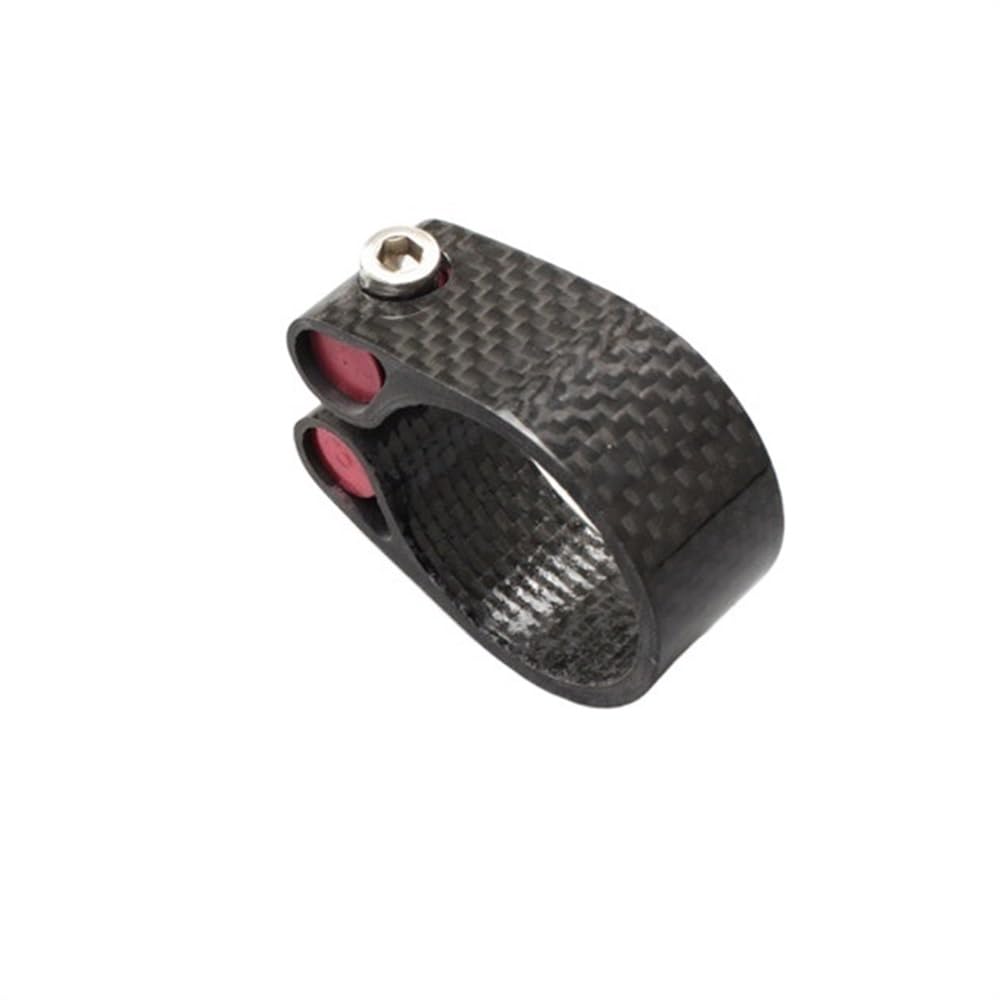 Bike Seat Clamp Bicycle Carbon Fiber Seat Post Clamp 27.2mm 30.8mm 31.6mm Locking Tube Clip Ultralight Seatpost Accessories(A 30.8mm)
