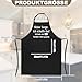 Livdouyu Geschenke für Männer Grillschürze, Herren Kochschürze, lustiges Geschenk zum Vatertag - Keine Sorge, Ich Schaffe Das, Lustige Schürzen für Papa und Opa