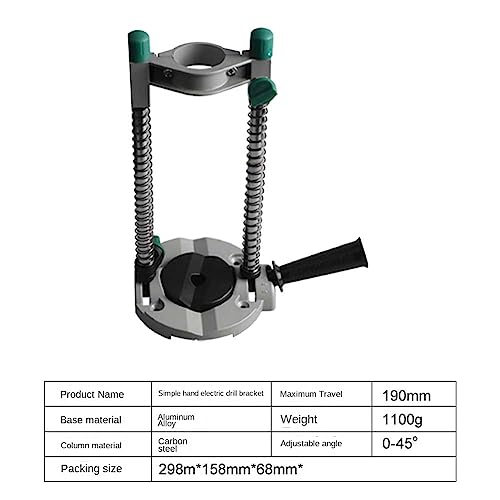 Support de perceuse électrique réglable pour meuleuse de bricolage maison