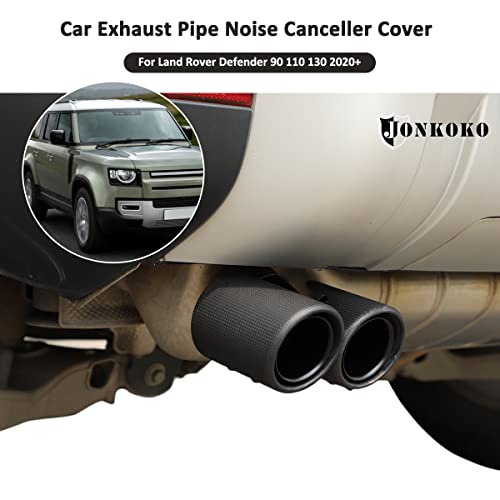Coque de tuyau d'échappement Defender : carbone mat anti-bruit - 4