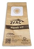 15 Bissell Style 1 + 7 Allergy Filtering Vacuum Cleaner Bags, Replaces Part # 32120 Fits PowerForce, PowerTrak, CleanView Bagless Vacuums Will Also Fit Samsung Quiet Storm and Quiet Jet Upright Vacuums By ZVac Only From GoVacuum