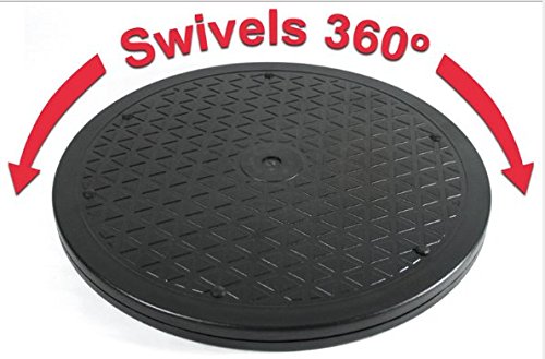 Floratek Drehteller für Ton, Keramik, Skulptur, Monitor, TV, 25 cm, 25,4 cm - Schwarz