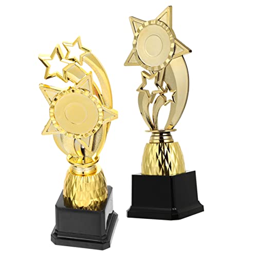 STOBOK 6 Pçs Troféu Pentagrama Presentes Infantis Mini Troféu Decoração De Festa De Troféu Prêmio Cr