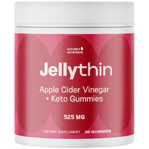 JellyThin Gummies – Apple Cider Vinegar & BHB Salts – 30 Ct, 1 Month Supply