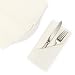LinenTablecloth 17-Inch Polyester Napkins (1-Dozen) Ivory