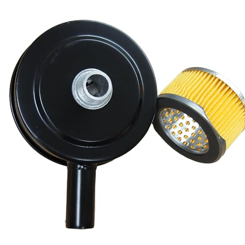 Generic MAF004 Air Compressor Intake 5 Inch Air Filter Silencer 3/4 Inch Mpt Paper Cartridge Metal House Maf004 cover