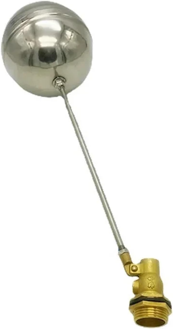 DN15/20/25/32/40 Brass Float Valve Cold Hot Water Tank 1/2" 3/4" 1" Floating Ball Valve Stem Flow Control(DN50)