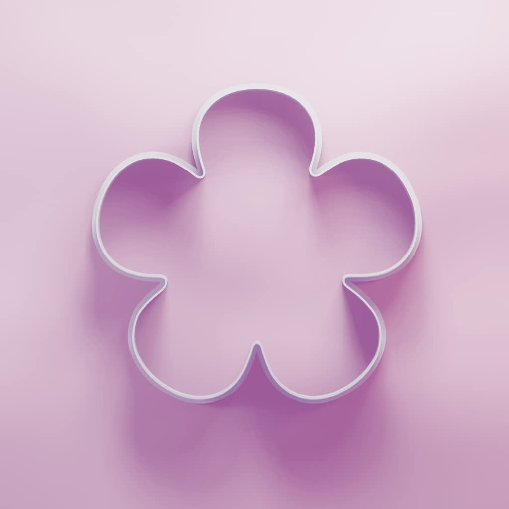 Flower Petal Cookie Cutter - 3 Sizes, White, 10cm - Image 3